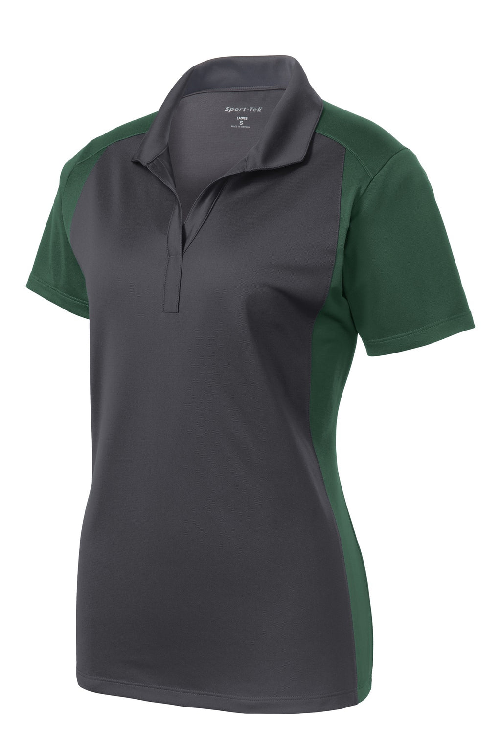 Sport-Tek LST652 Tek Women's Colorblock Micropique Sport-Wick Polo