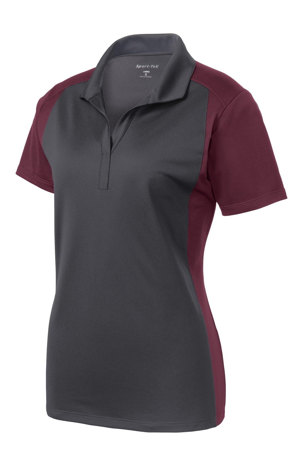 Sport-Tek LST652 Tek Women's Colorblock Micropique Sport-Wick Polo