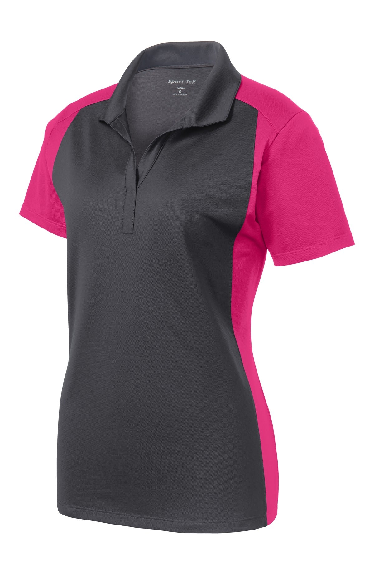 Sport-Tek LST652 Tek Women's Colorblock Micropique Sport-Wick Polo