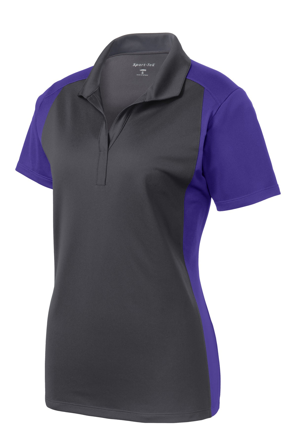 Sport-Tek LST652 Tek Women's Colorblock Micropique Sport-Wick Polo