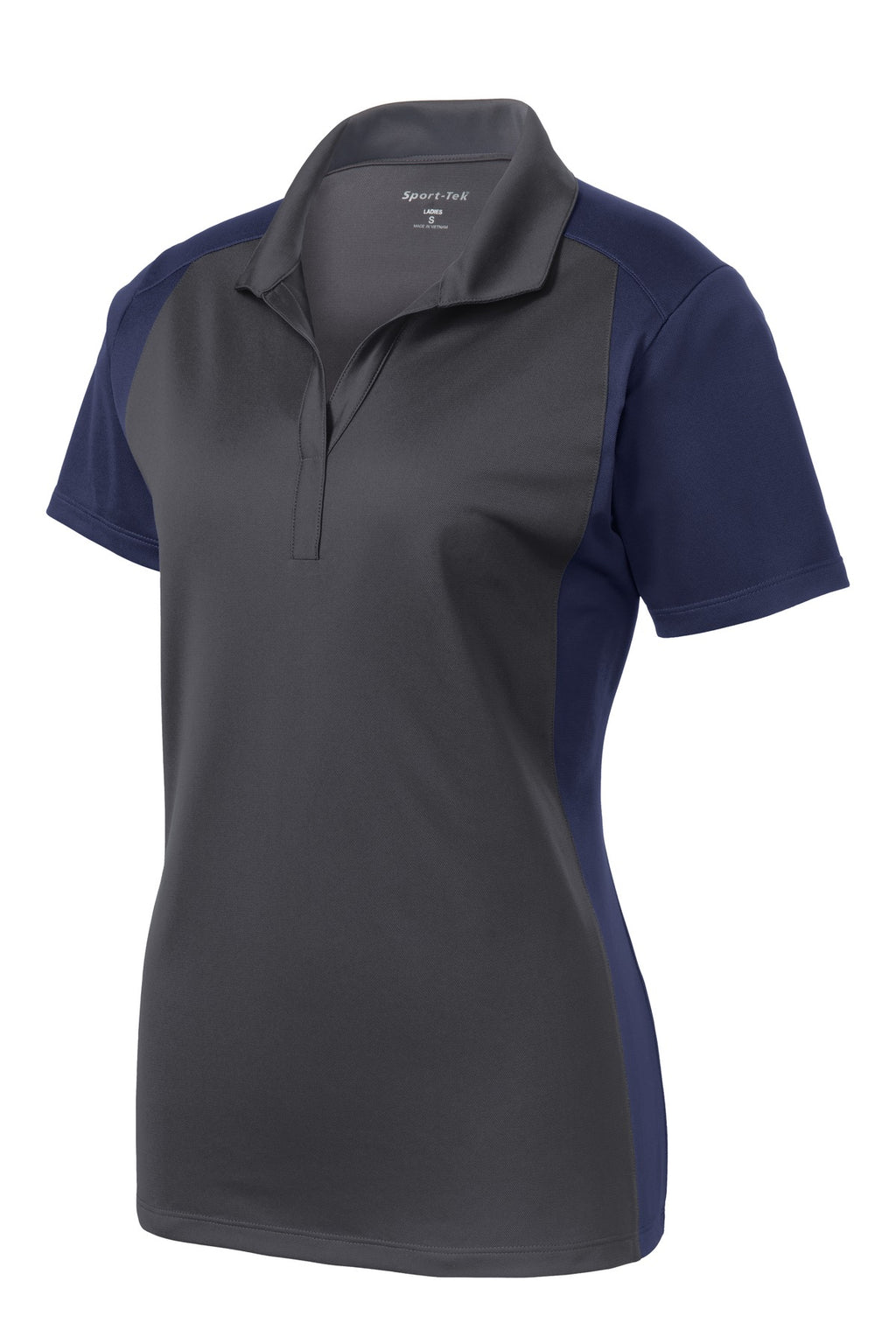 Sport-Tek LST652 Tek Women's Colorblock Micropique Sport-Wick Polo