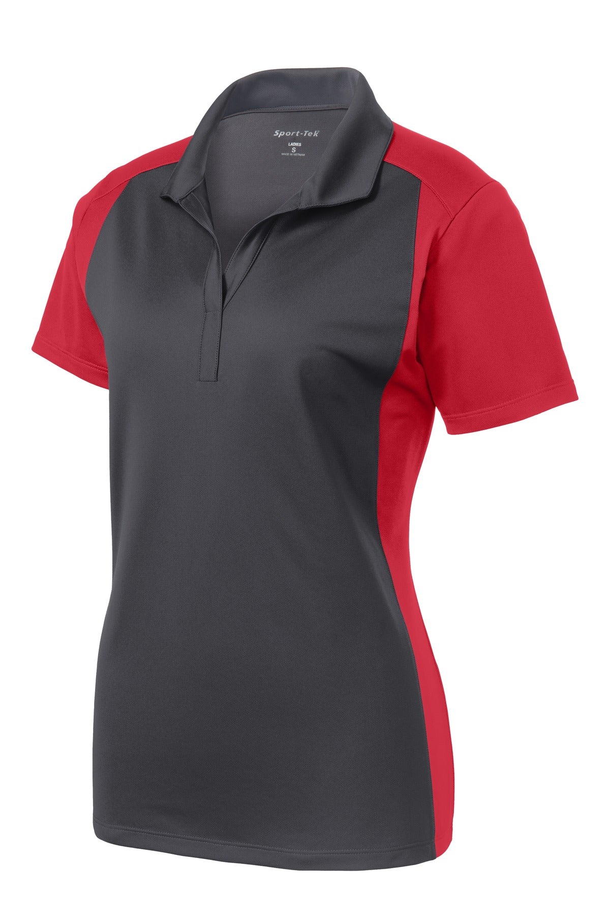 Sport-Tek LST652 Tek Women's Colorblock Micropique Sport-Wick Polo
