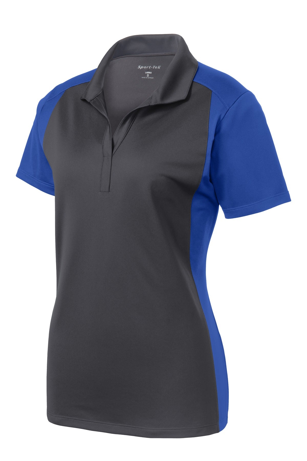 Sport-Tek LST652 Tek Women's Colorblock Micropique Sport-Wick Polo