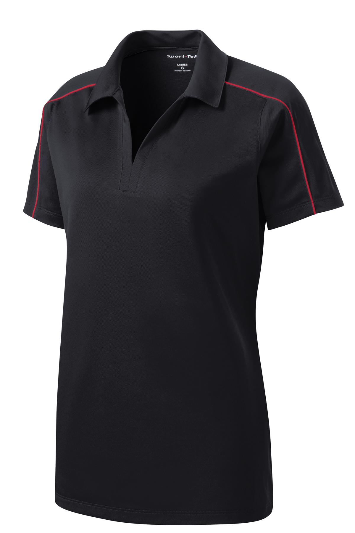 Sport-Tek LST653 Tek Women's Micropique Sport-Wick Piped Polo