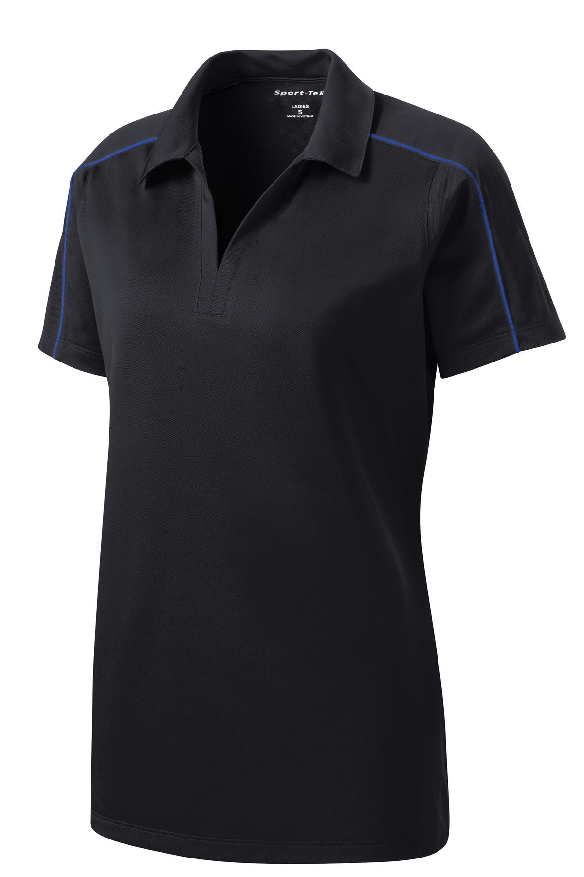 Sport-Tek LST653 Tek Women's Micropique Sport-Wick Piped Polo