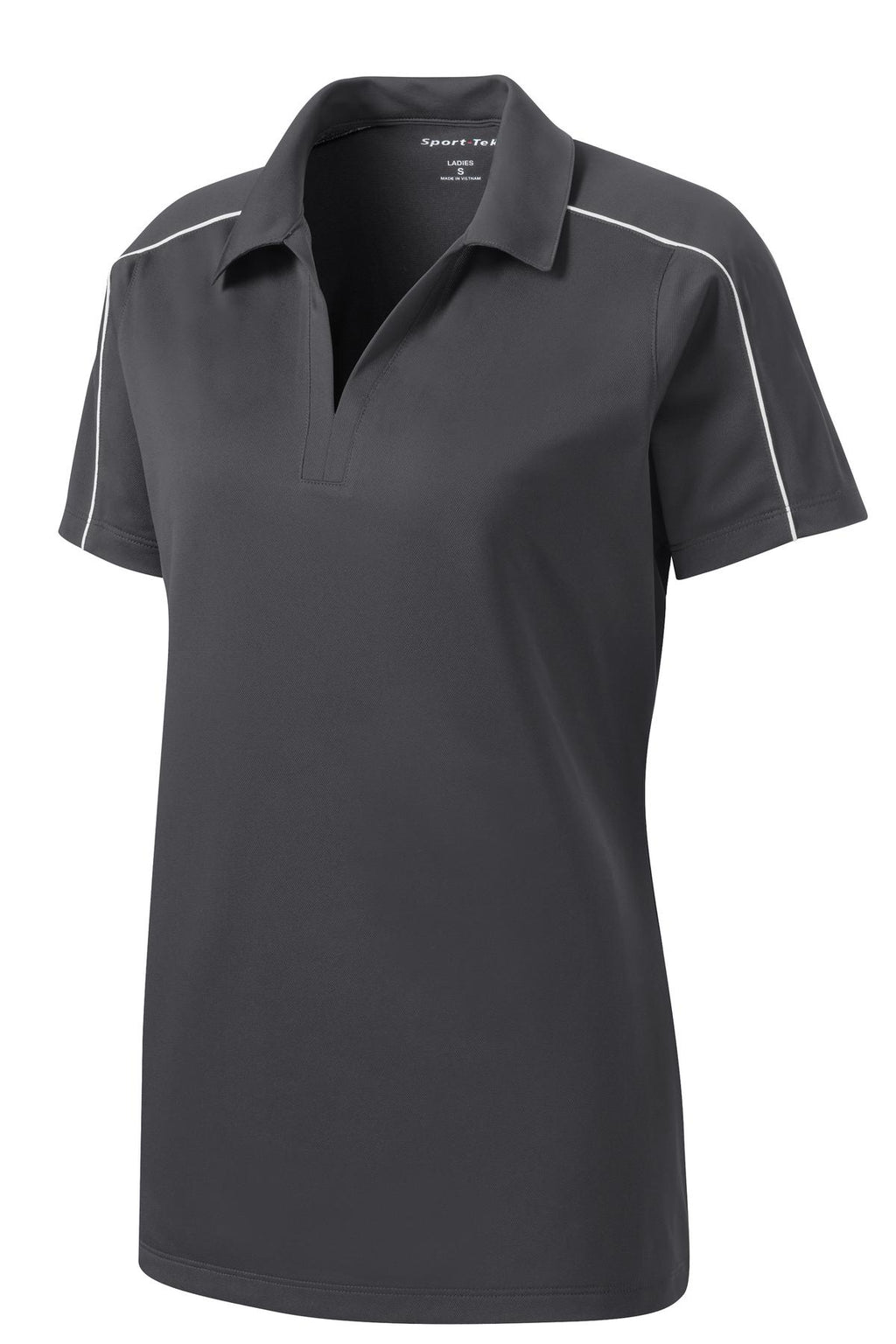 Sport-Tek LST653 Tek Women's Micropique Sport-Wick Piped Polo