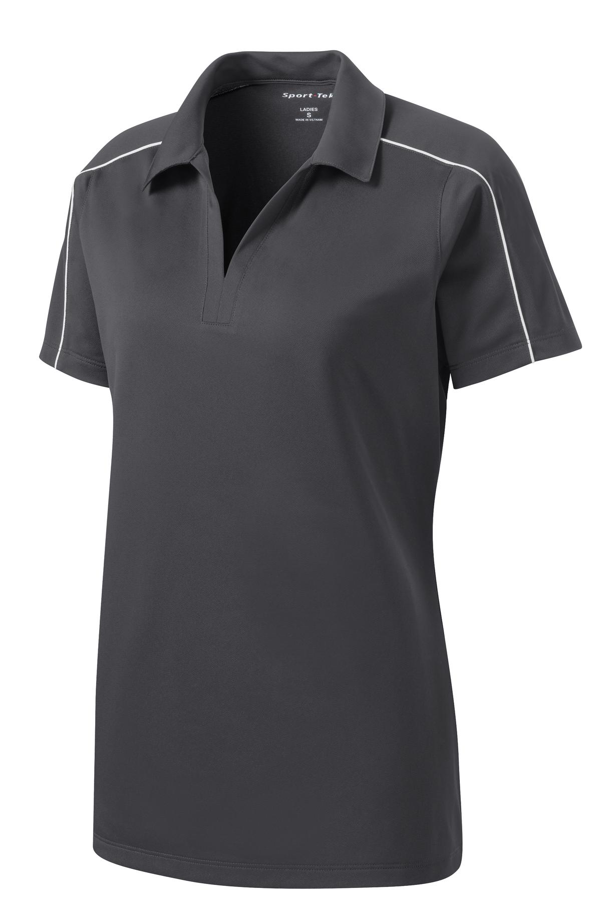 Sport-Tek LST653 Tek Women's Micropique Sport-Wick Piped Polo