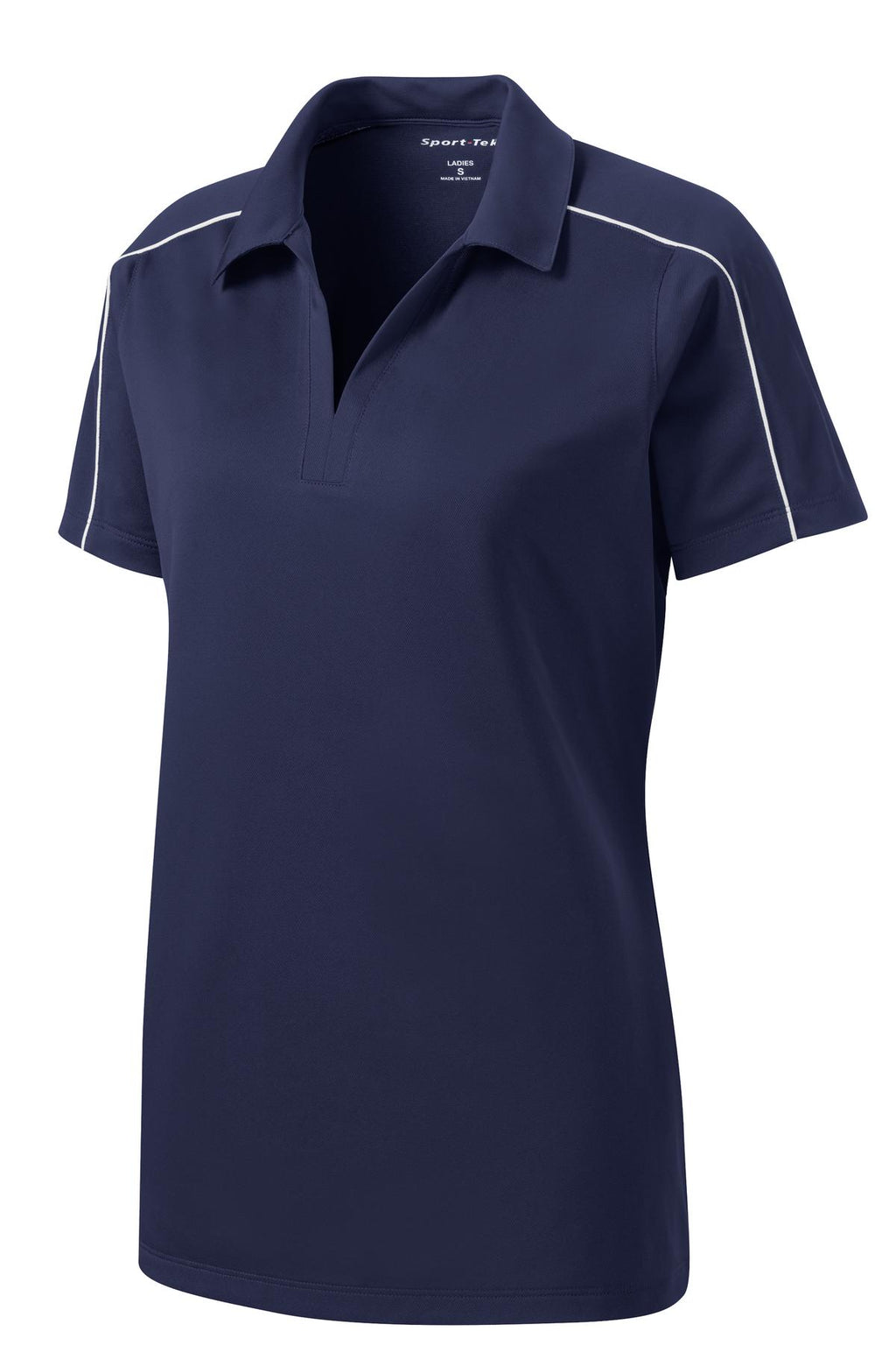 Sport-Tek LST653 Tek Women's Micropique Sport-Wick Piped Polo