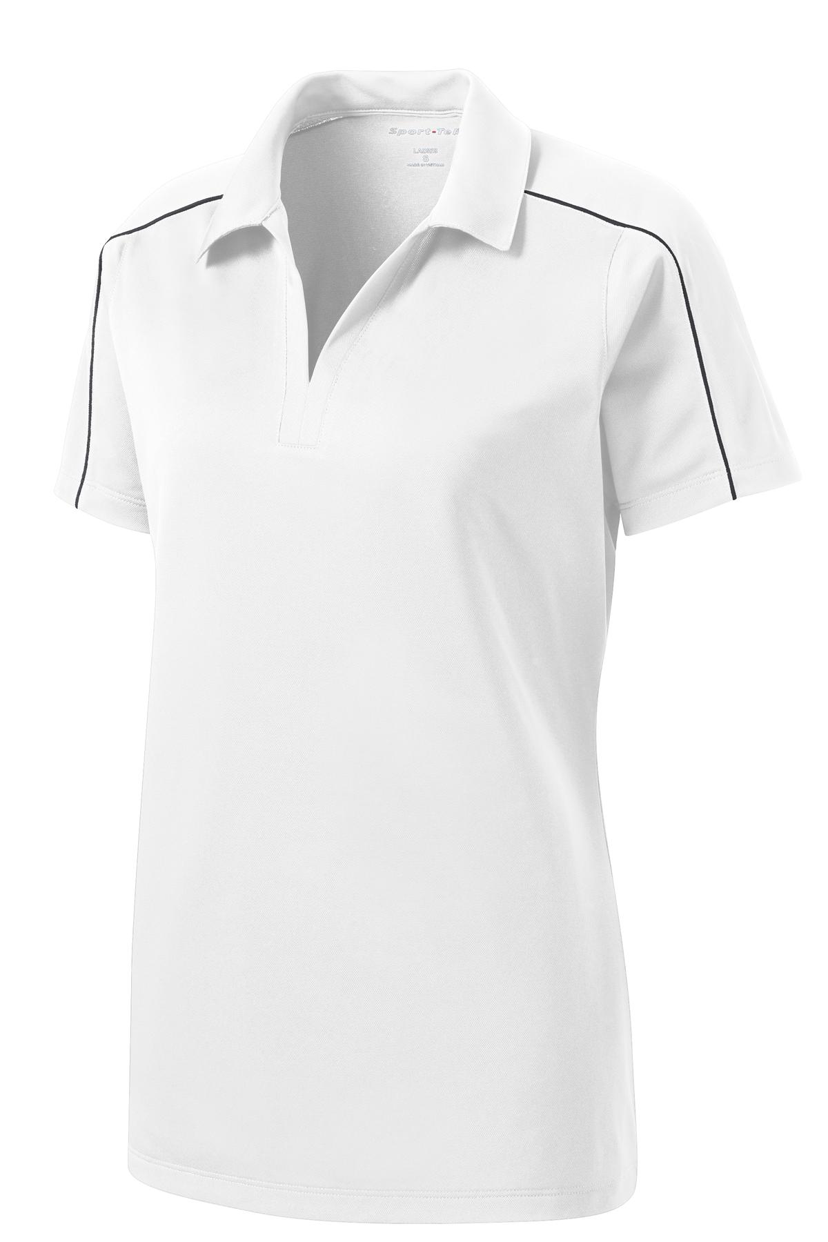 Sport-Tek LST653 Tek Women's Micropique Sport-Wick Piped Polo