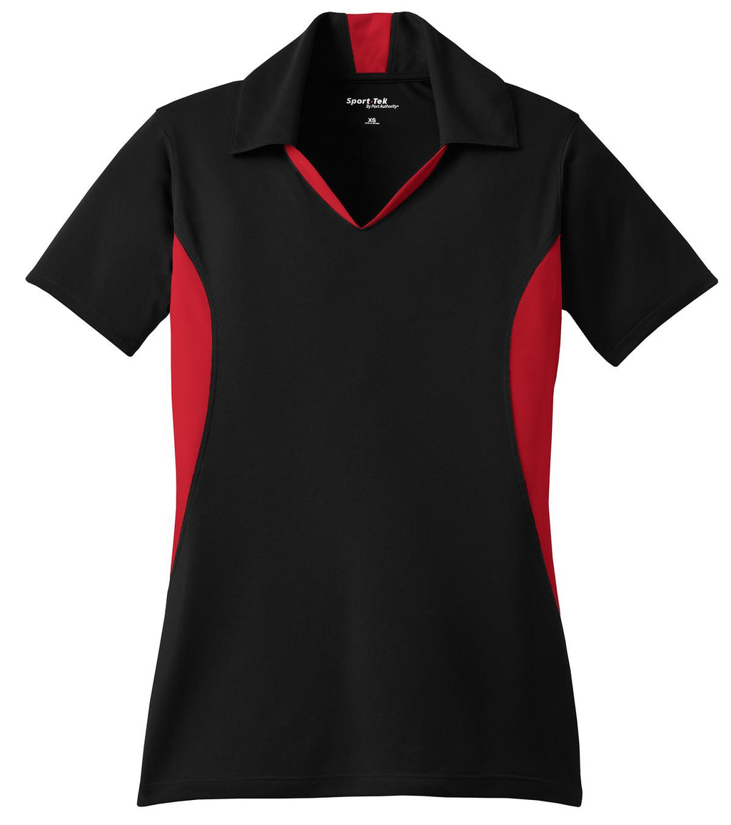 Sport-Tek LST655 Tek Women's Side Blocked Micropique Sport-Wick Polo