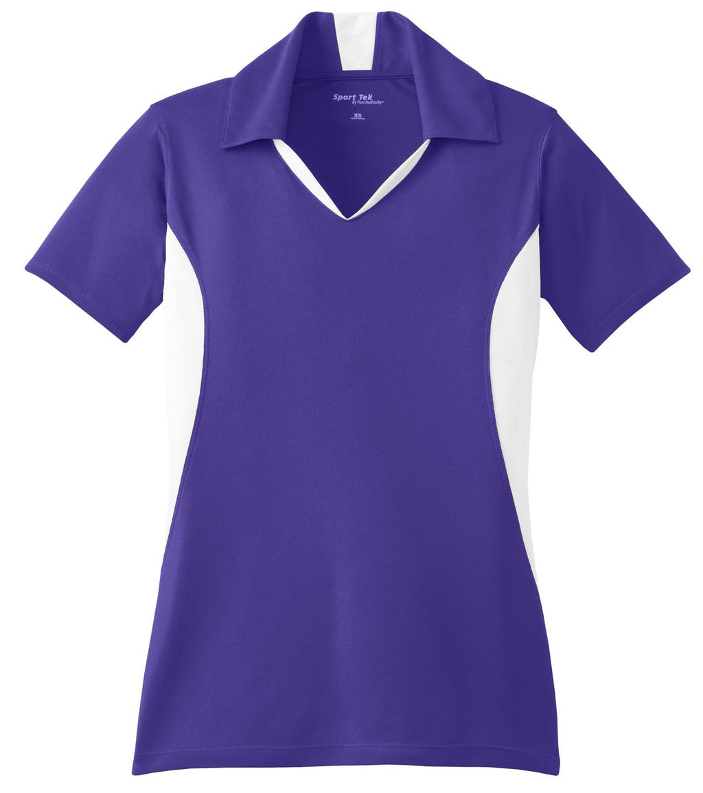 Sport-Tek LST655 Tek Women's Side Blocked Micropique Sport-Wick Polo