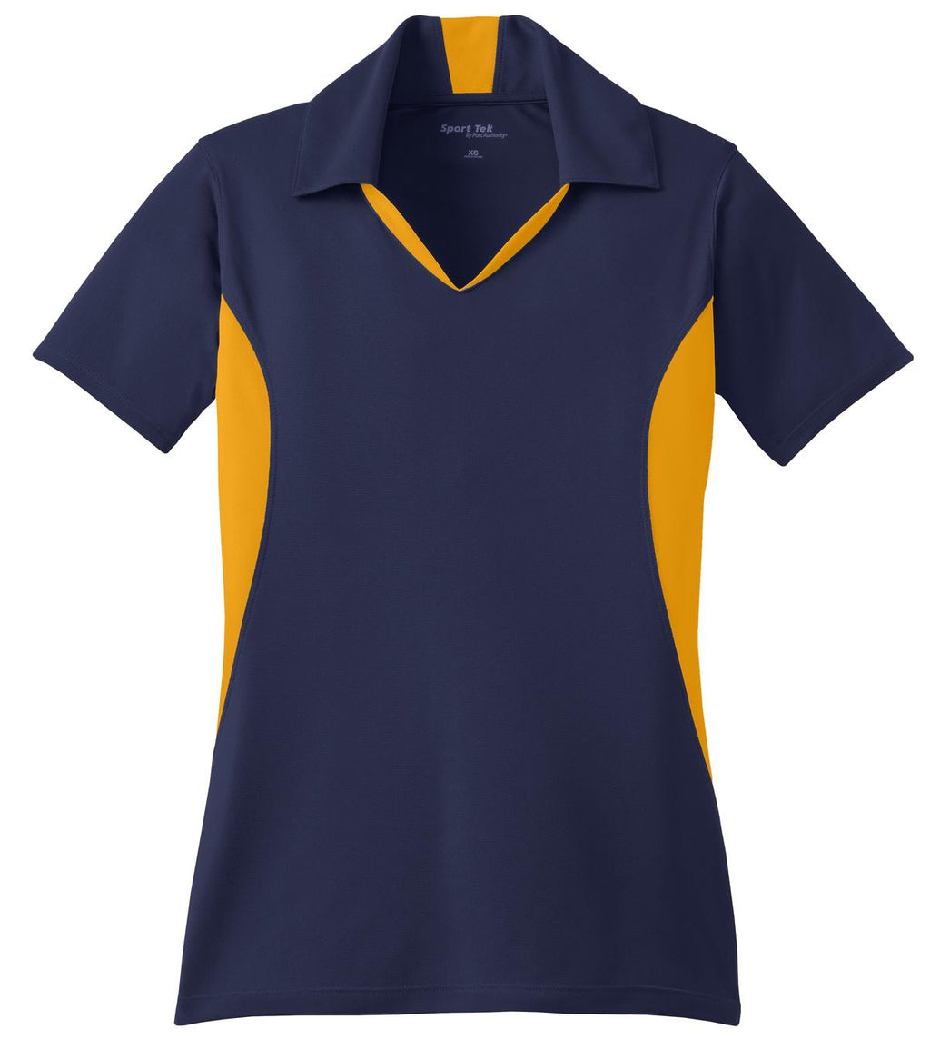 Sport-Tek LST655 Tek Women's Side Blocked Micropique Sport-Wick Polo