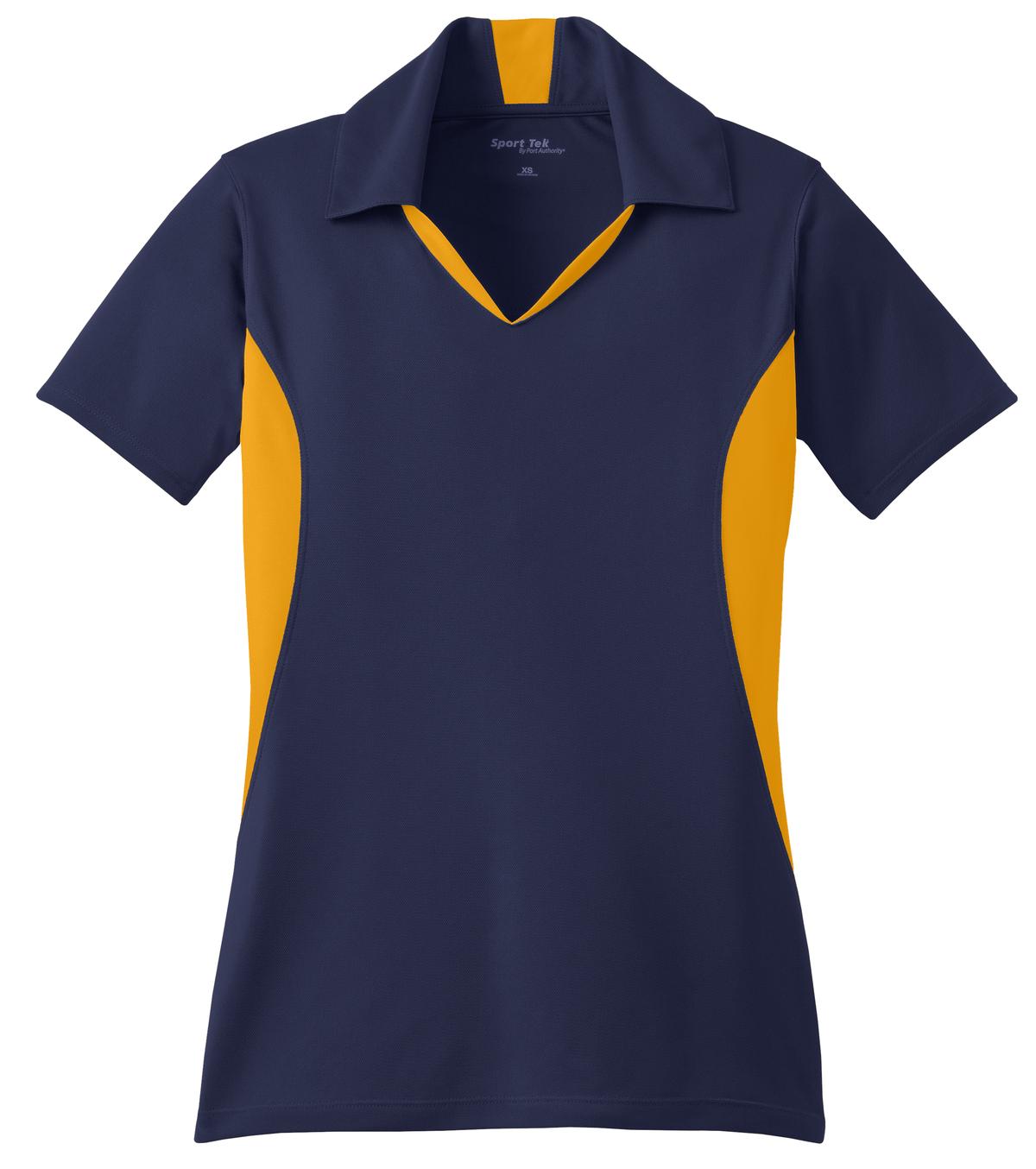 Sport-Tek LST655 Tek Women's Side Blocked Micropique Sport-Wick Polo