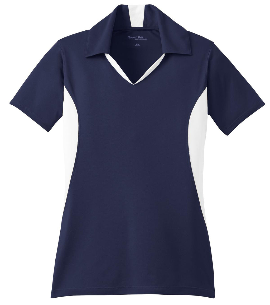 Sport-Tek LST655 Tek Women's Side Blocked Micropique Sport-Wick Polo