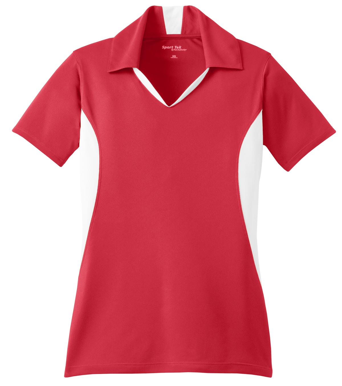 Sport-Tek LST655 Tek Women's Side Blocked Micropique Sport-Wick Polo