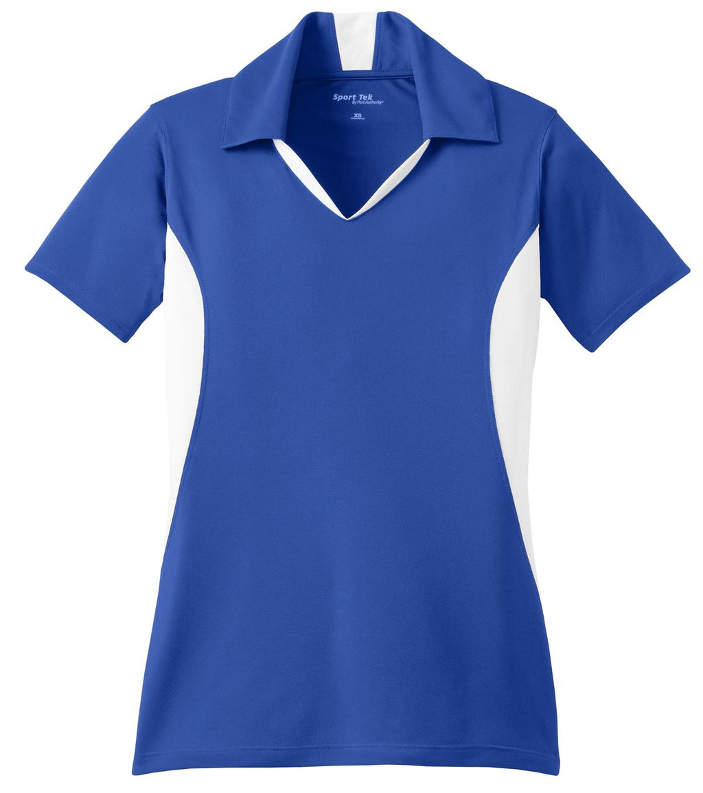 Sport-Tek LST655 Tek Women's Side Blocked Micropique Sport-Wick Polo