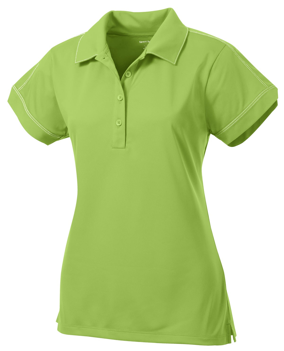Sport-Tek LST659 Tek Women's Contrast Stitch Micropique Sport-Wick Polo