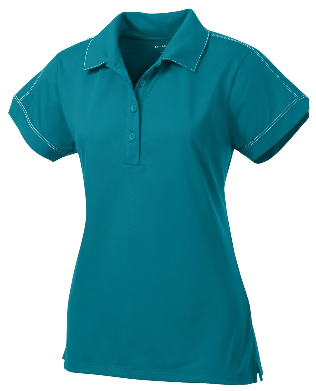 Sport-Tek LST659 Tek Women's Contrast Stitch Micropique Sport-Wick Polo