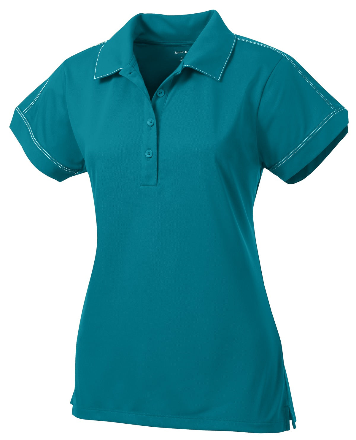 Sport-Tek LST659 Tek Women's Contrast Stitch Micropique Sport-Wick Polo