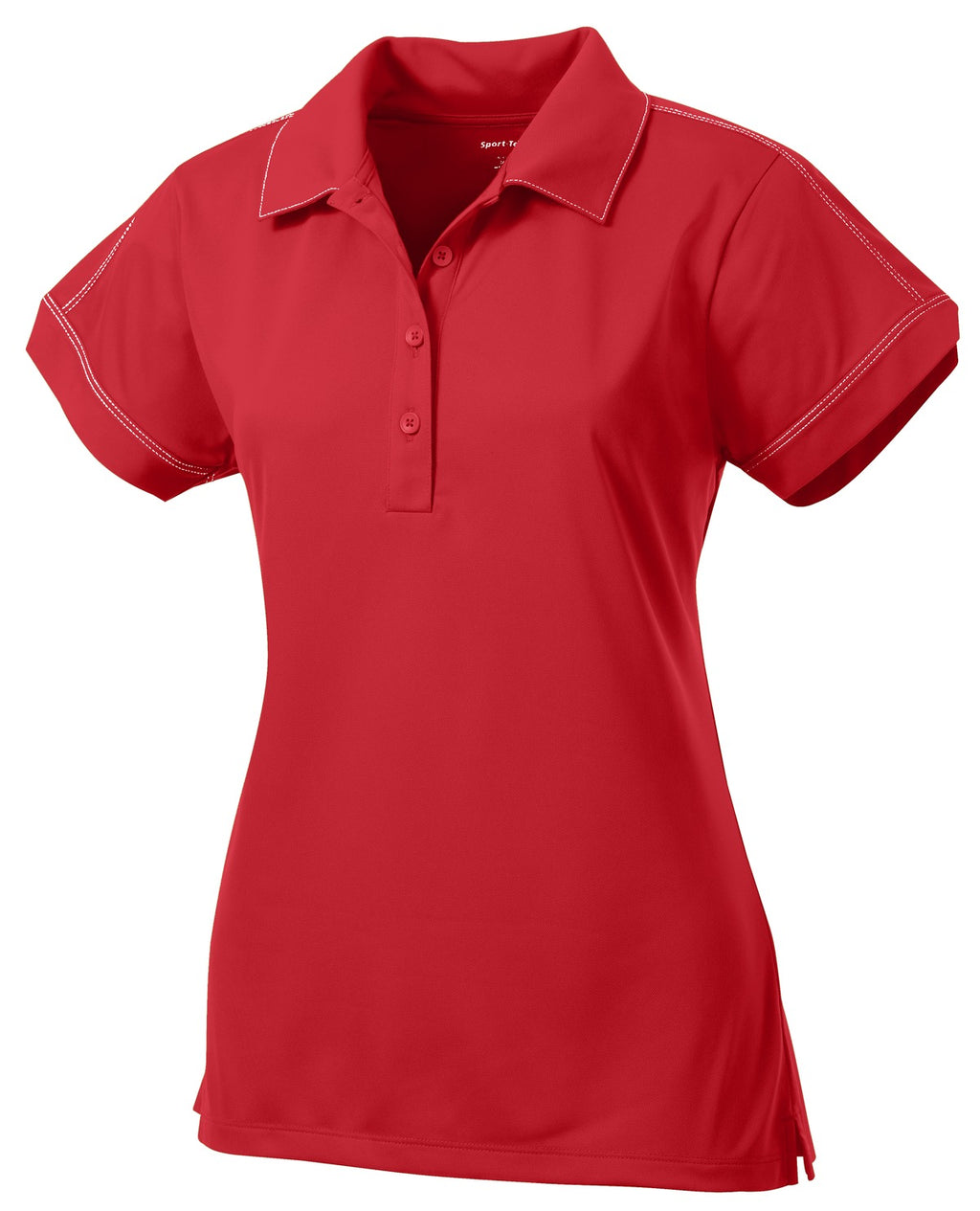 Sport-Tek LST659 Tek Women's Contrast Stitch Micropique Sport-Wick Polo