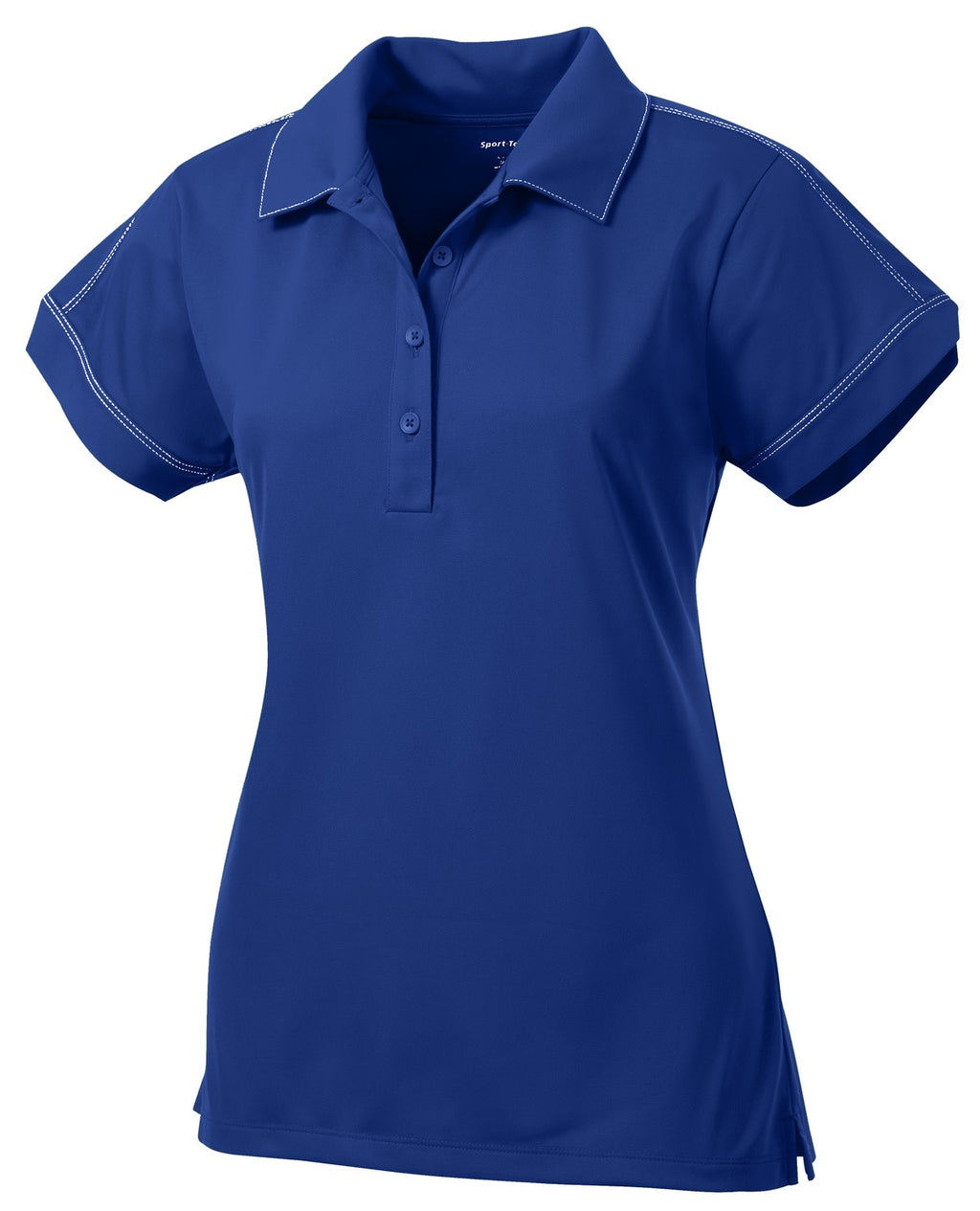 Sport-Tek LST659 Tek Women's Contrast Stitch Micropique Sport-Wick Polo