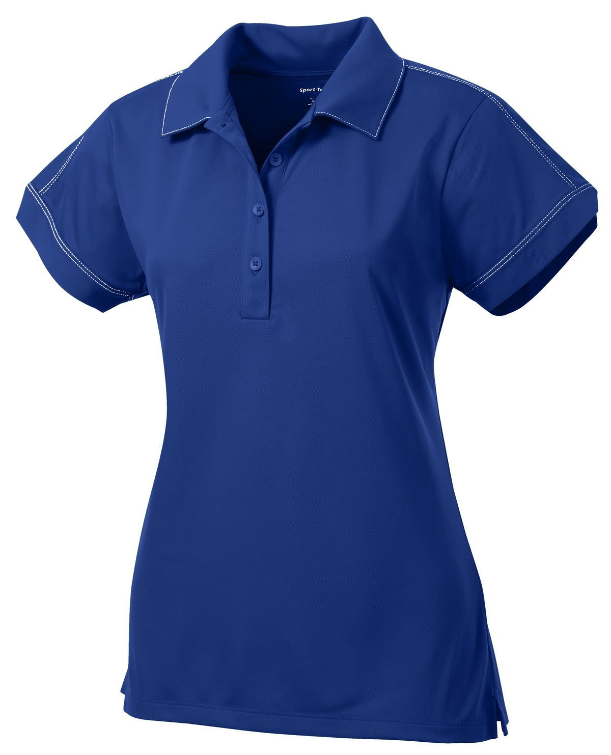 Sport-Tek LST659 Tek Women's Contrast Stitch Micropique Sport-Wick Polo