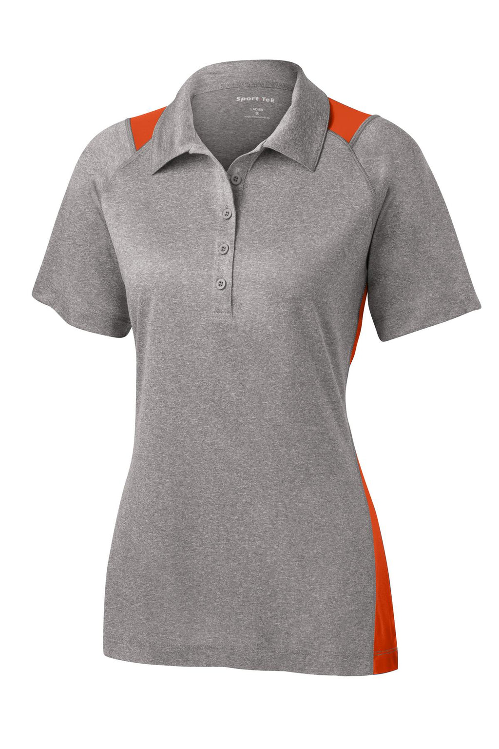 Sport-Tek LST665 Tek Women's Heather Colorblock Contender Polo