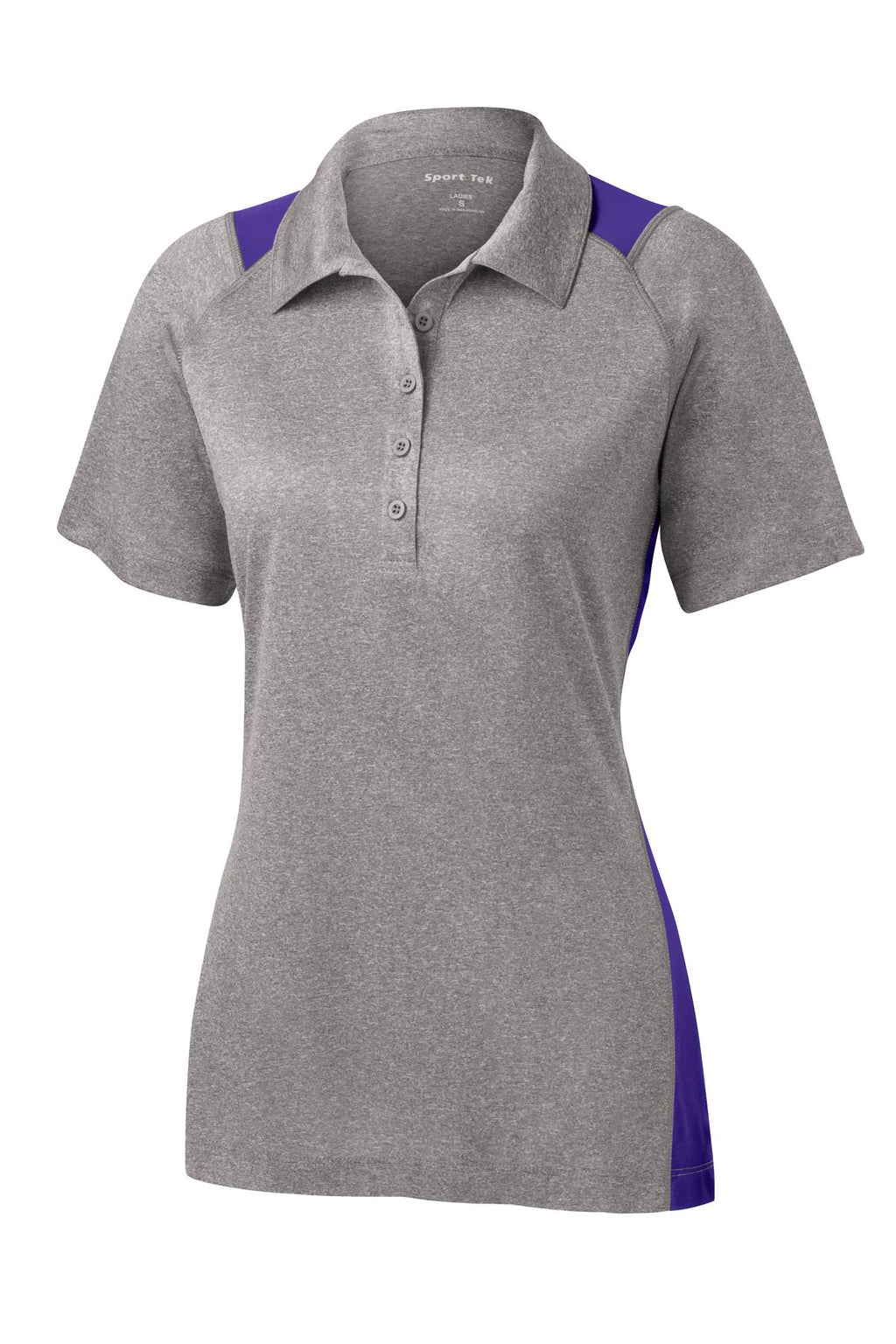 Sport-Tek LST665 Tek Women's Heather Colorblock Contender Polo