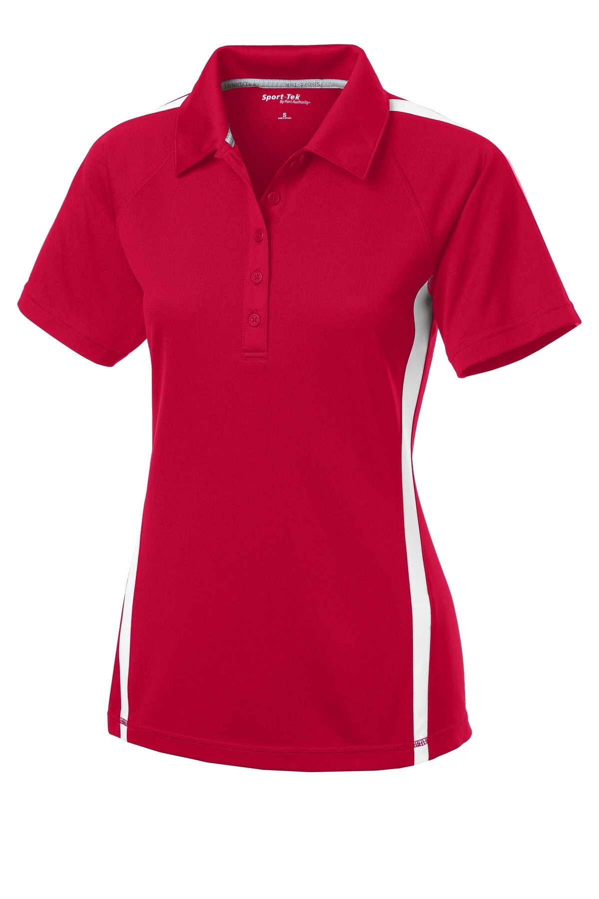 Sport-Tek LST685 Tek Women's PosiCharge Micro-Mesh Colorblock Polo