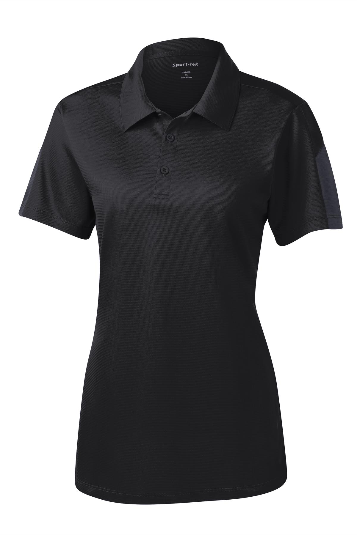 Sport-Tek LST695 Tek Women's PosiCharge Active Textured Colorblock Polo