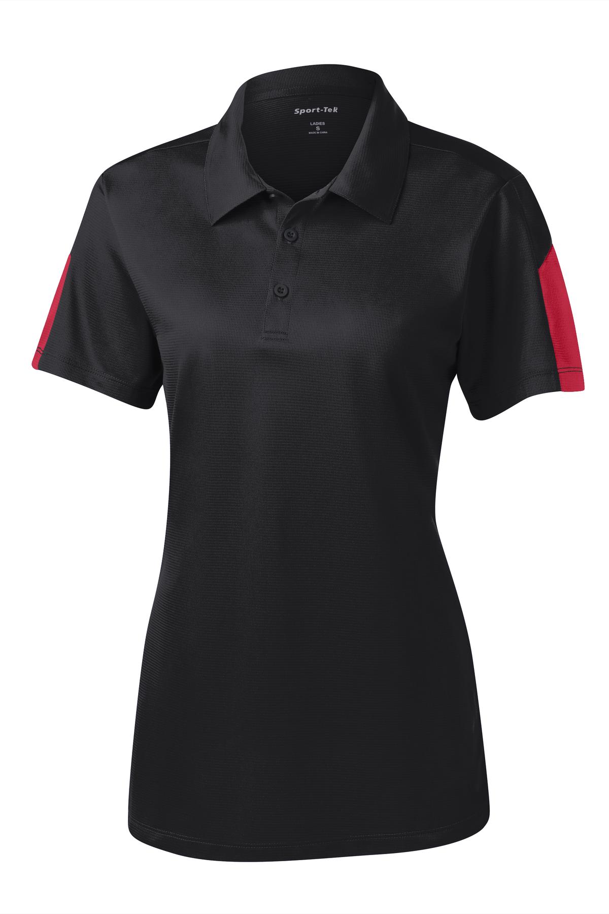 Sport-Tek LST695 Tek Women's PosiCharge Active Textured Colorblock Polo