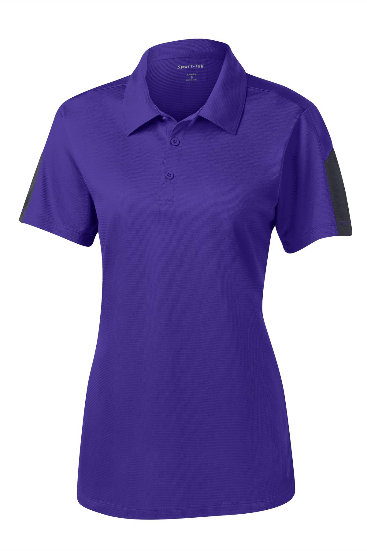 Sport-Tek LST695 Tek Women's PosiCharge Active Textured Colorblock Polo
