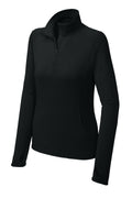 Sport-Tek LST850 Tek Women's Sport-Wick Stretch 1/4-Zip Pullover