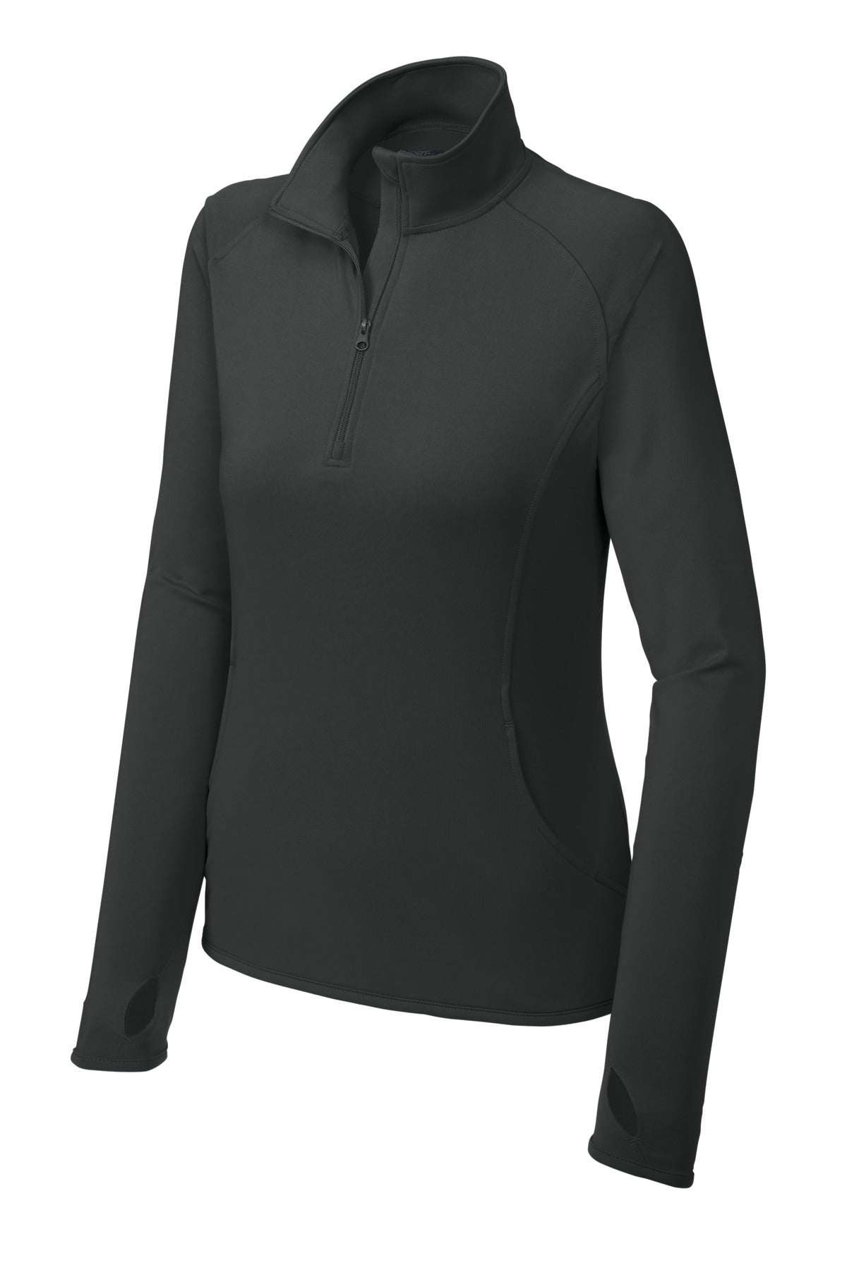 Sport-Tek LST850 Tek Women's Sport-Wick Stretch 1/4-Zip Pullover