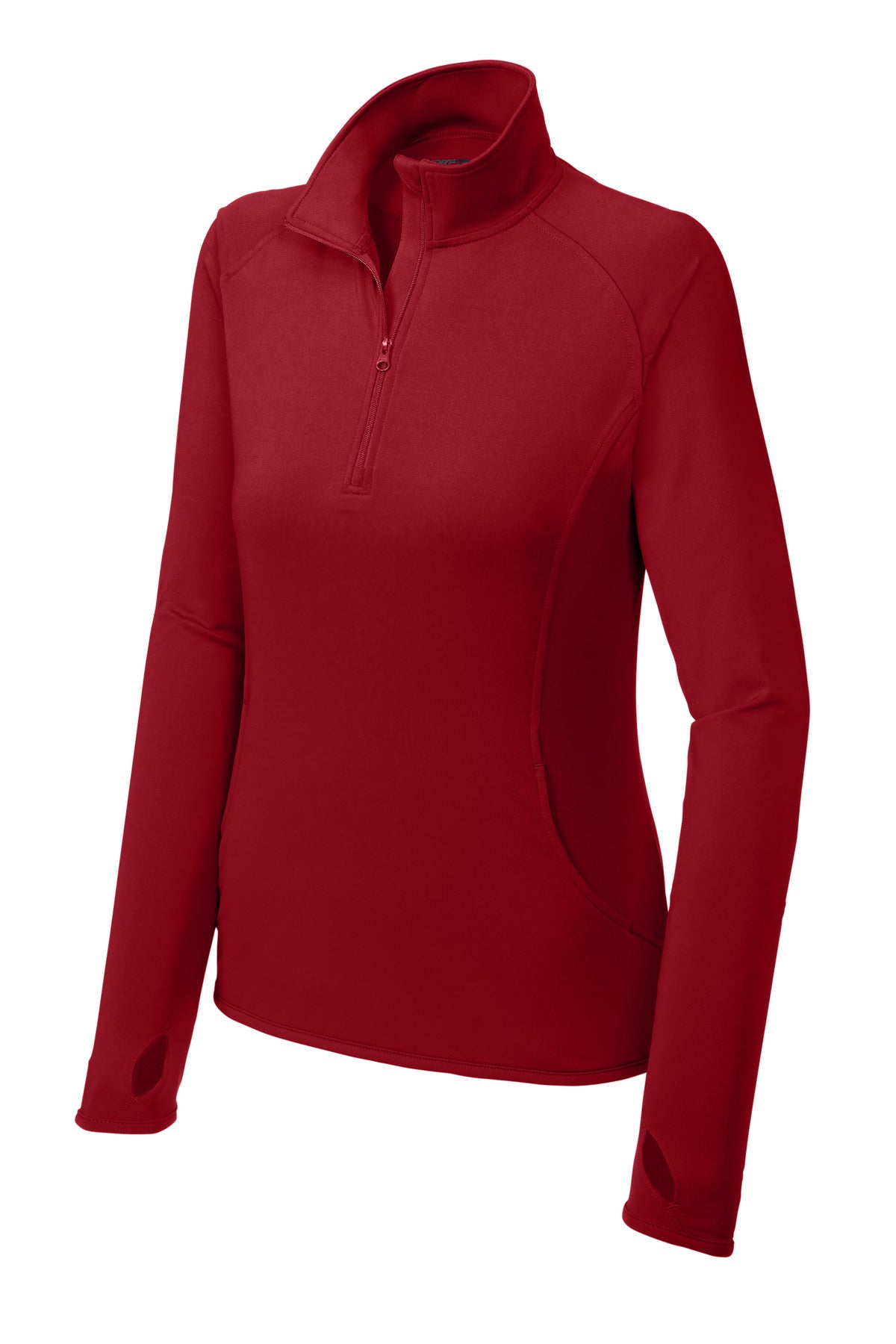 Sport-Tek LST850 Tek Women's Sport-Wick Stretch 1/4-Zip Pullover