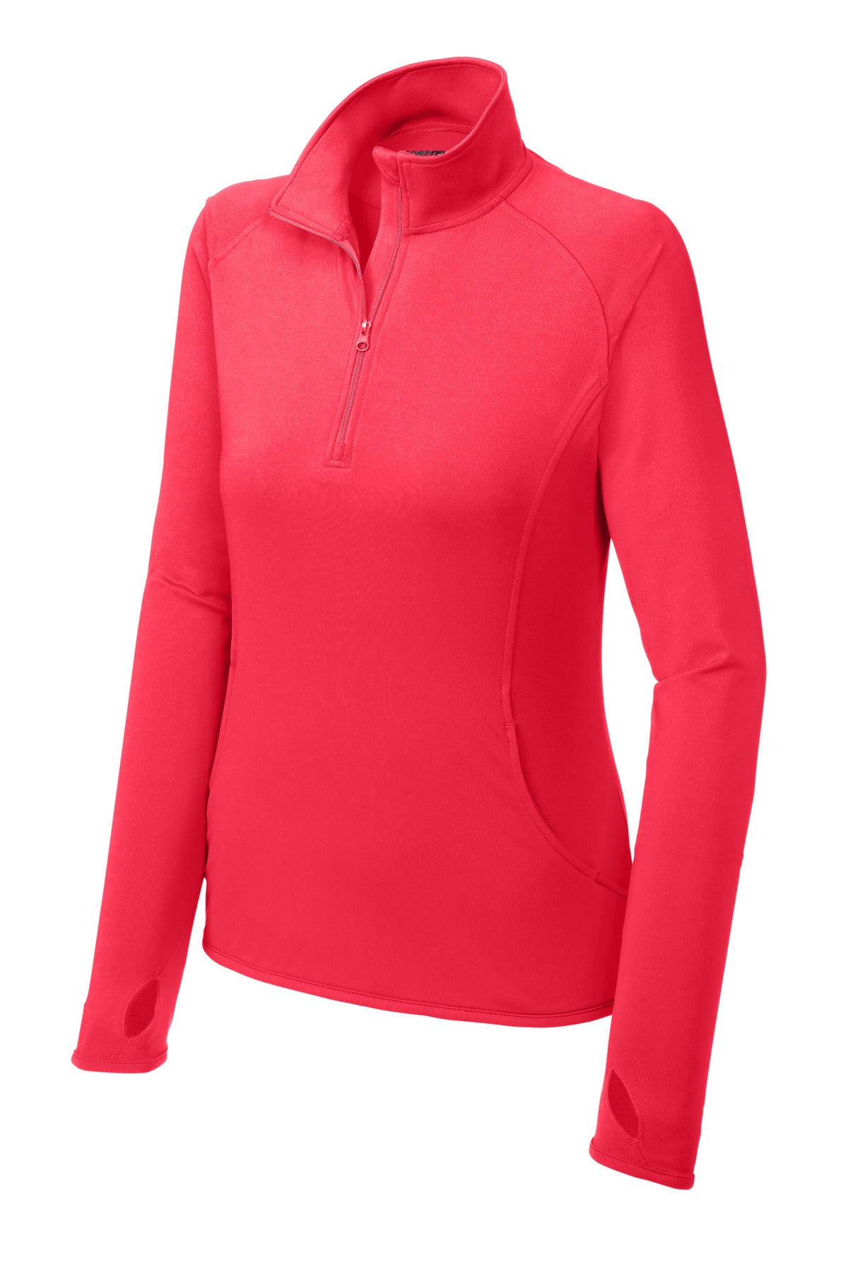 Sport-Tek LST850 Tek Women's Sport-Wick Stretch 1/4-Zip Pullover