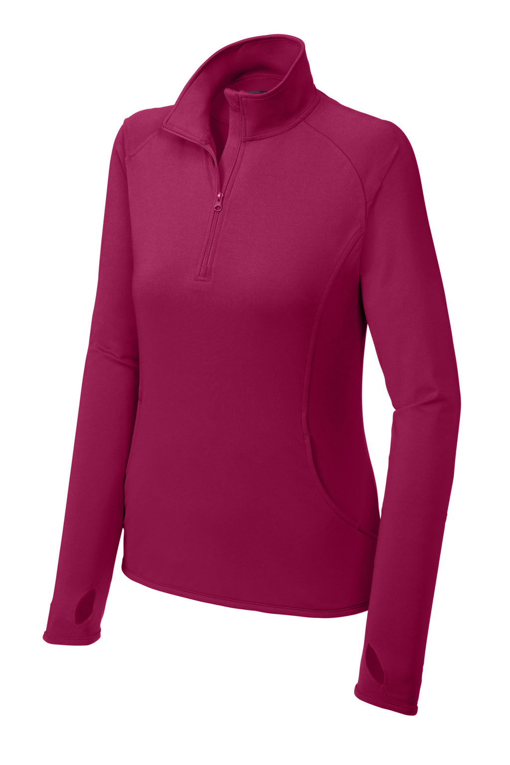 Sport-Tek LST850 Tek Women's Sport-Wick Stretch 1/4-Zip Pullover