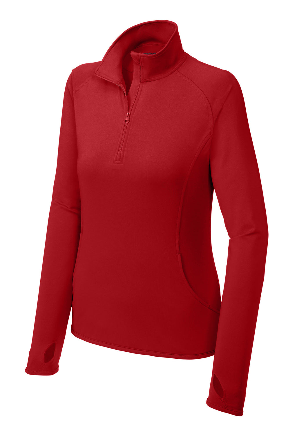 Sport-Tek LST850 Tek Women's Sport-Wick Stretch 1/4-Zip Pullover
