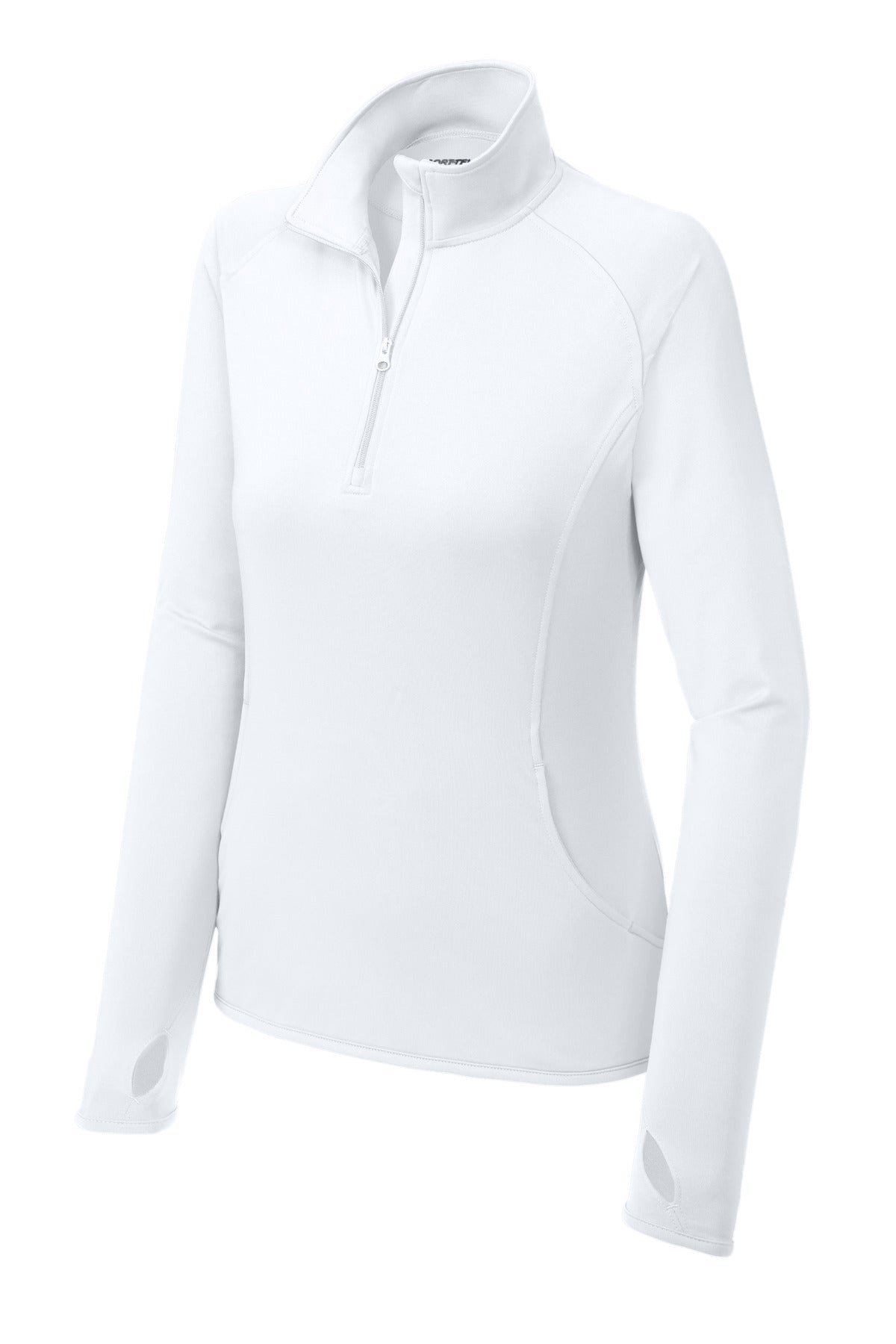 Sport-Tek LST850 Tek Women's Sport-Wick Stretch 1/4-Zip Pullover