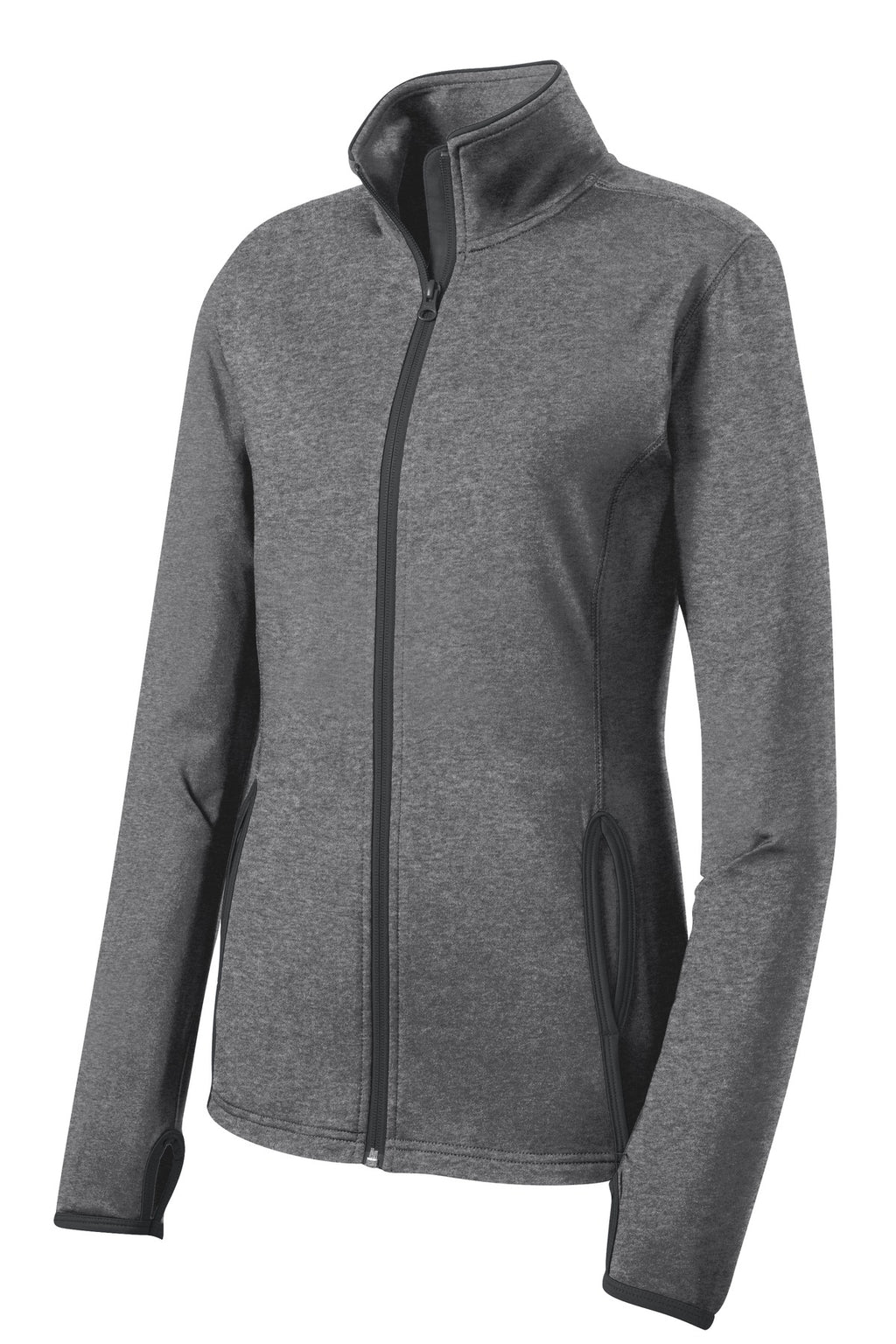 Sport-Tek LST853 Tek Women's Sport-Wick Stretch Contrast Full-Zip Jacket