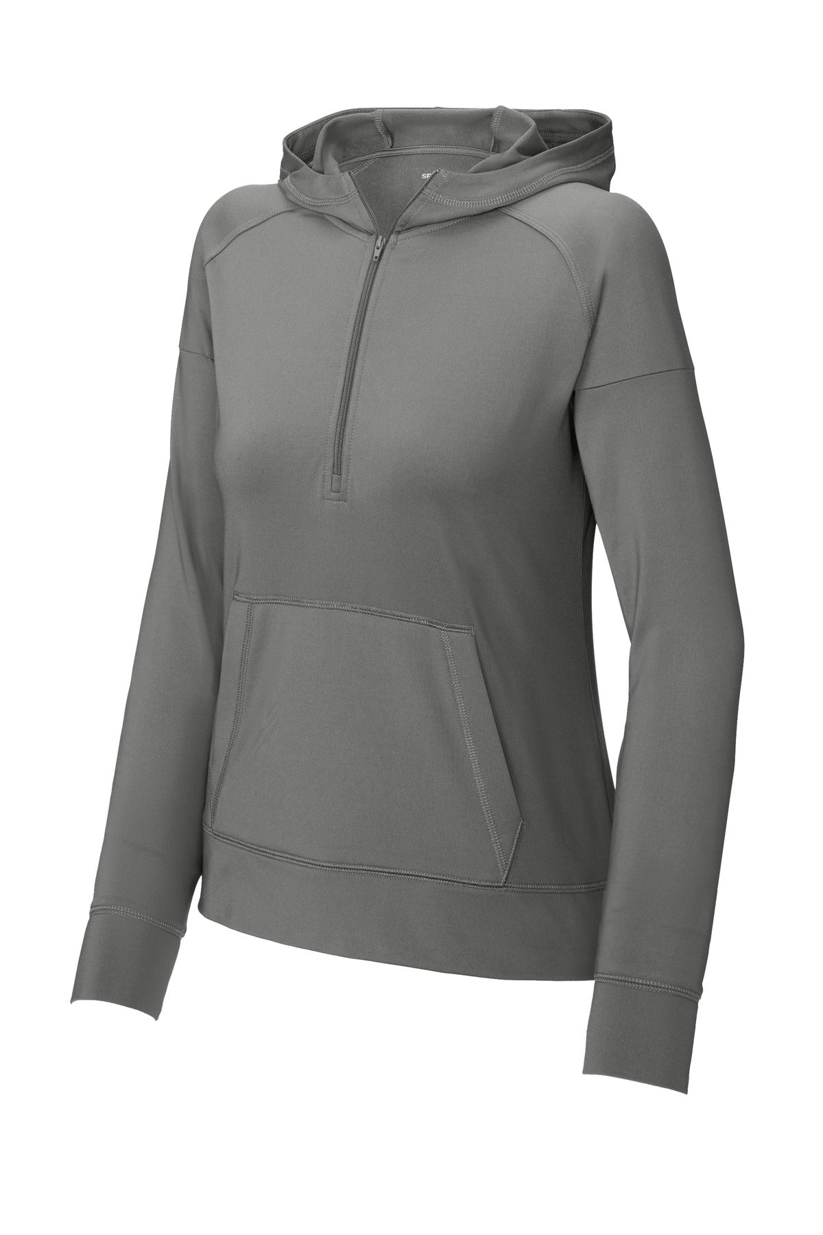 Sport-Tek LST856 Tek Women's Sport-Wick Stretch 1/2-Zip Hoodie