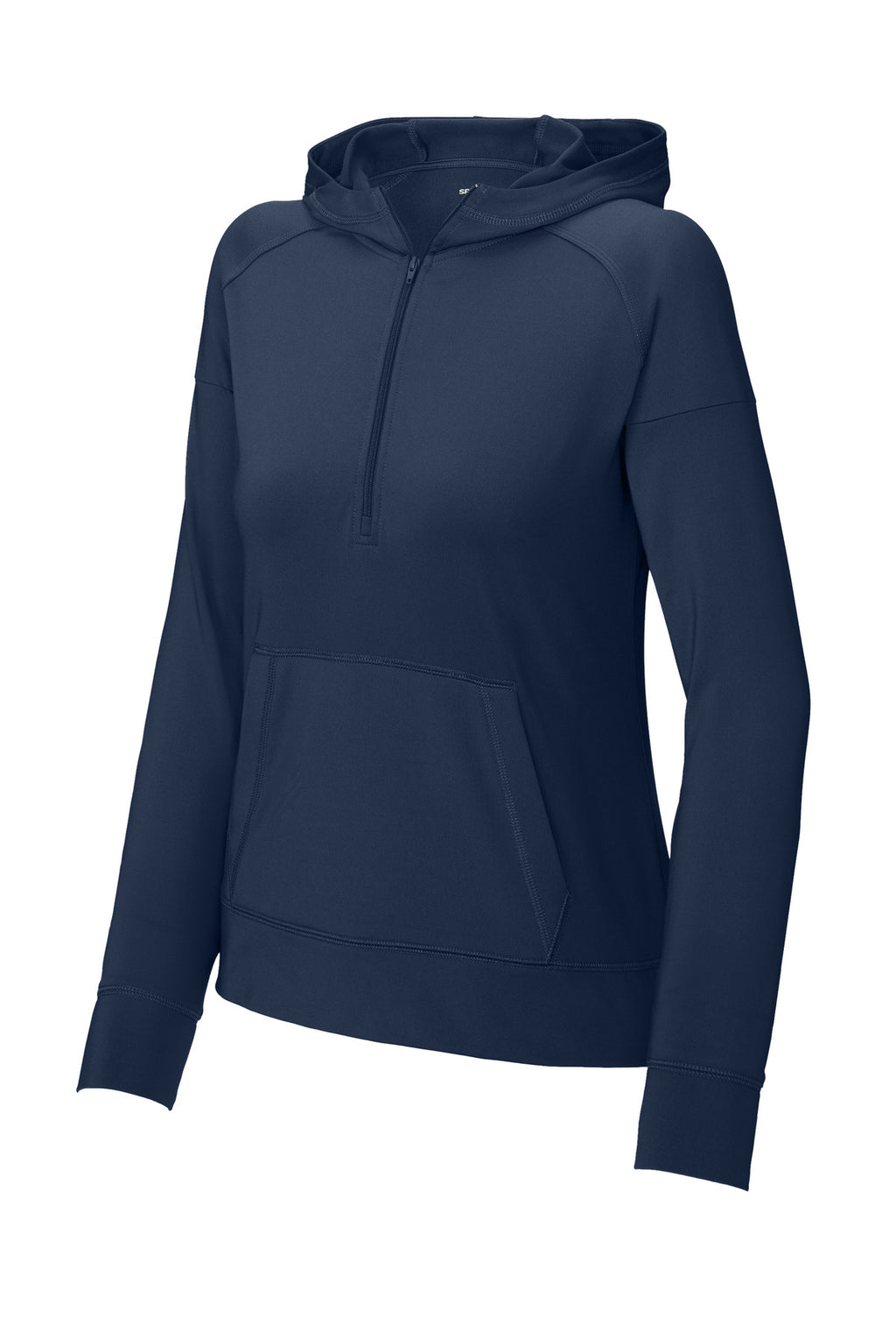 Sport-Tek LST856 Tek Women's Sport-Wick Stretch 1/2-Zip Hoodie
