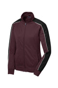 Sport-Tek LST92 Tek Ladies Piped Tricot Track Jacket