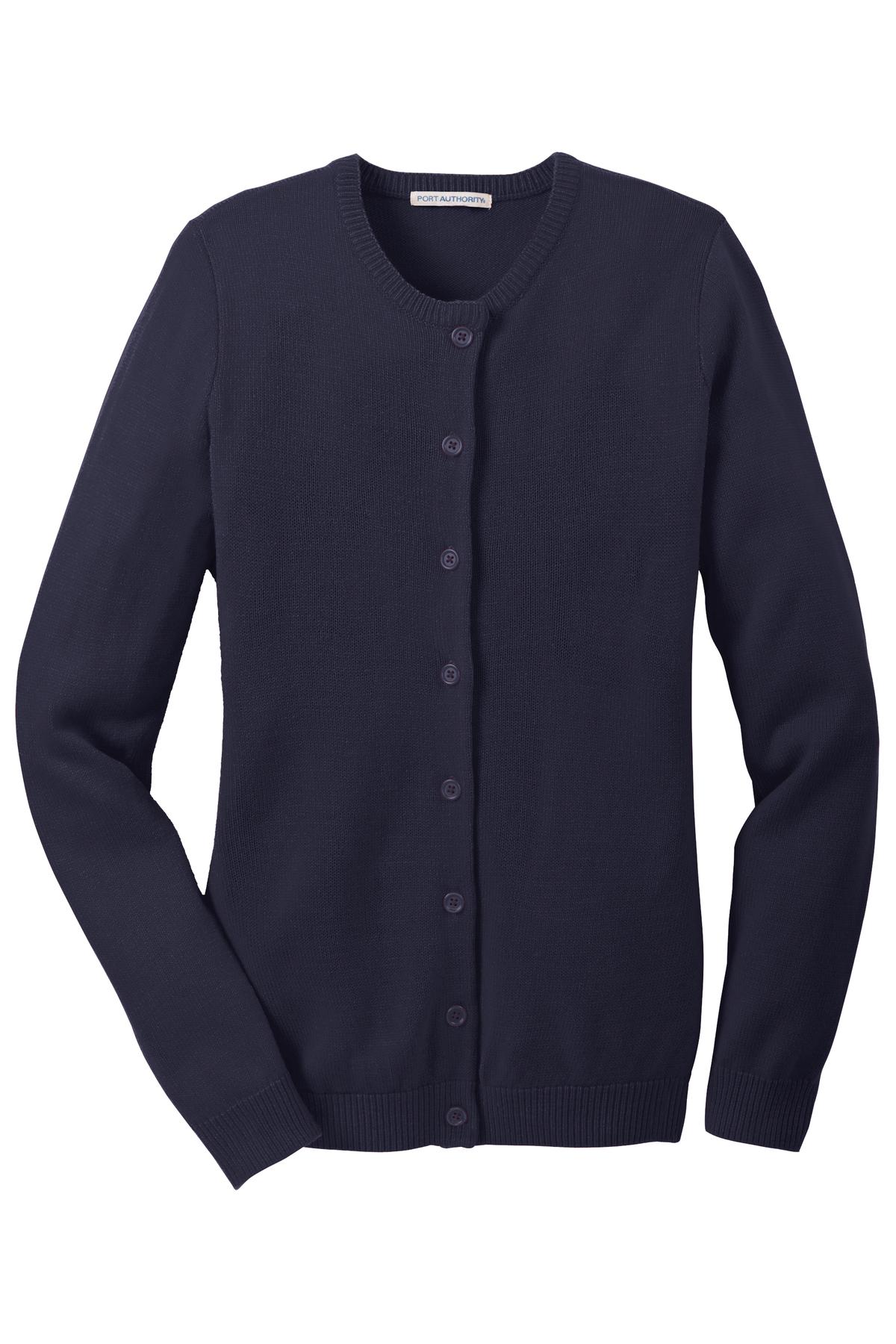 Port Authority LSW304 Neck Cardigan Sweater