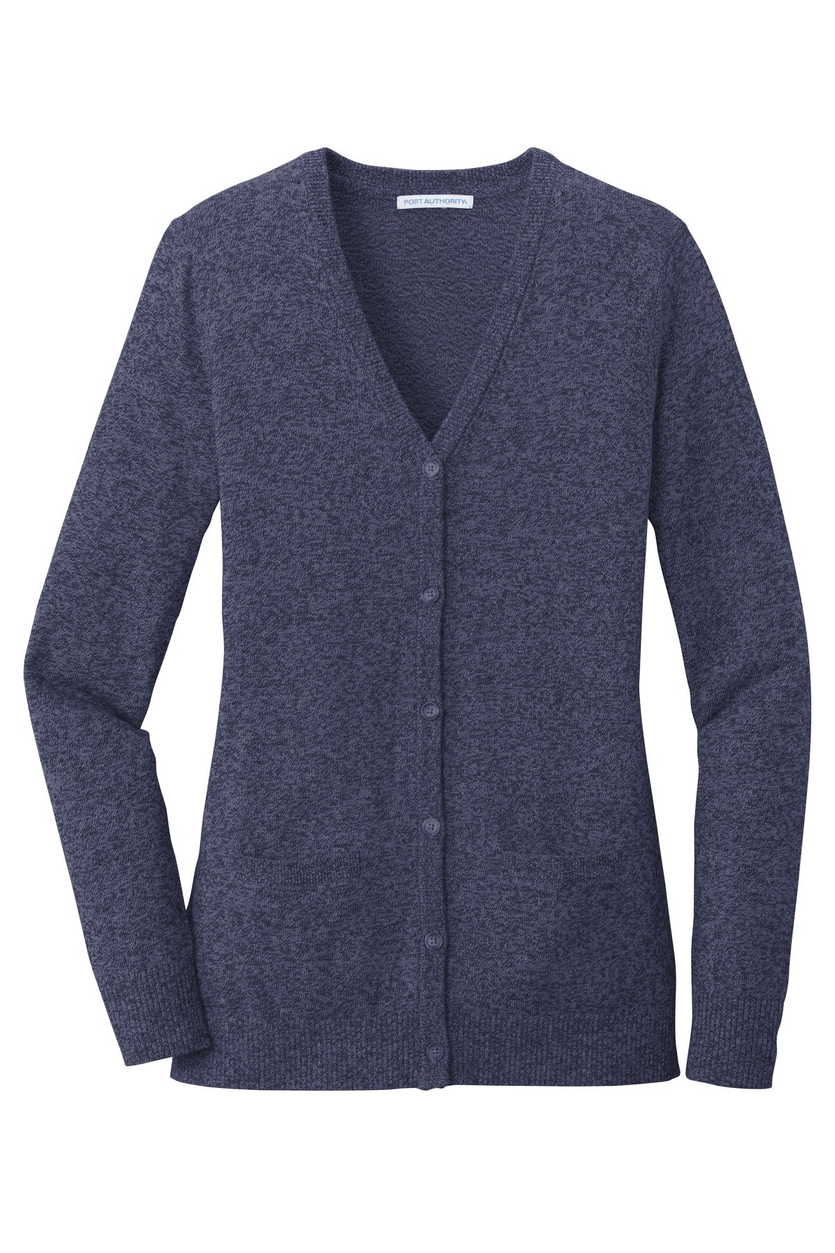 Port Authority LSW415 DISCONTINUED Port Authority  Women's Marled Cardigan Sweater