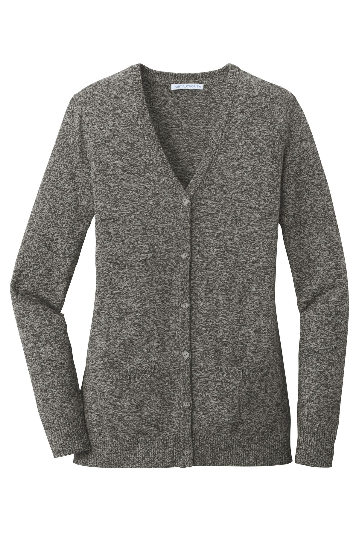 Port Authority LSW415 DISCONTINUED Port Authority  Women's Marled Cardigan Sweater