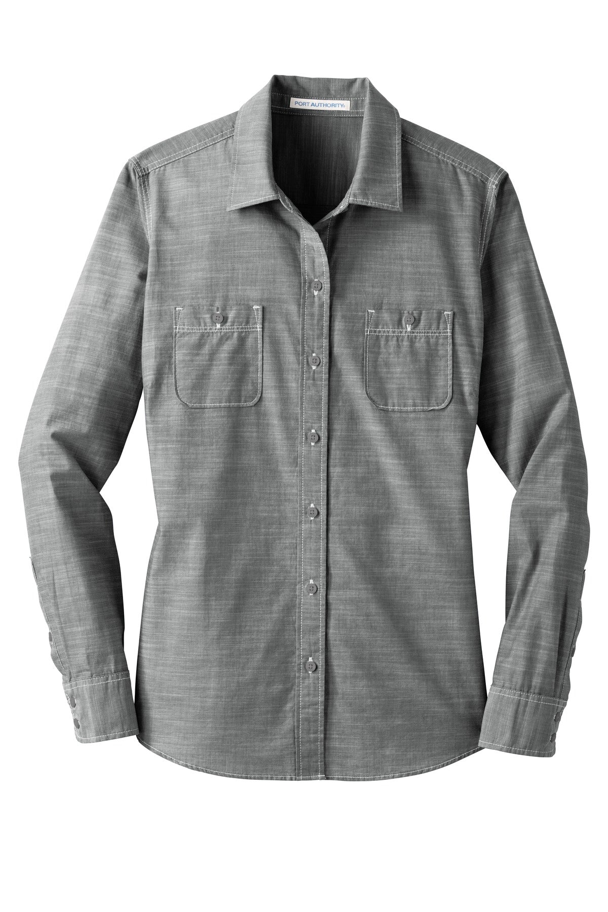 Port Authority LW380 Port Authority Women's Slub Chambray Shirt