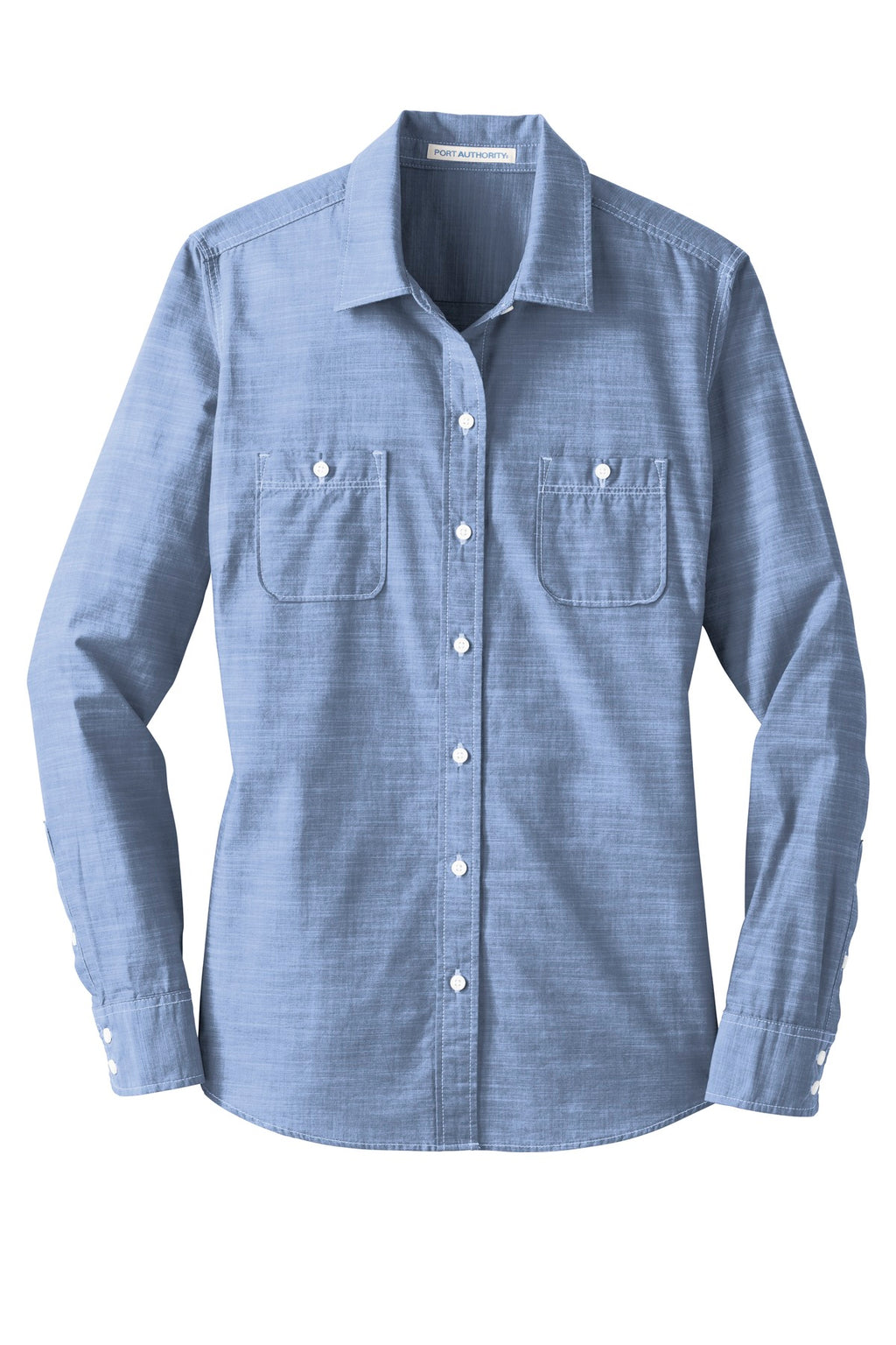 Port Authority LW380 Port Authority Women's Slub Chambray Shirt
