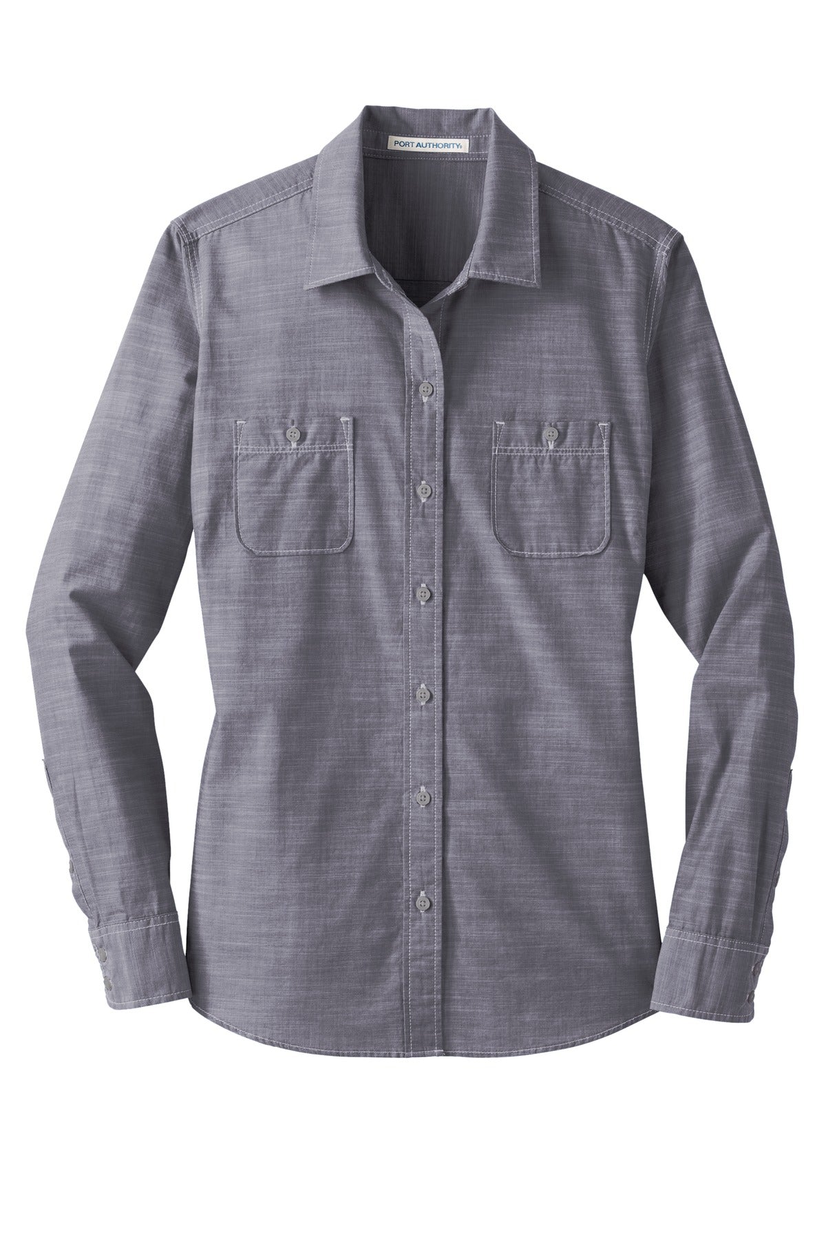 Port Authority LW380 Port Authority Women's Slub Chambray Shirt