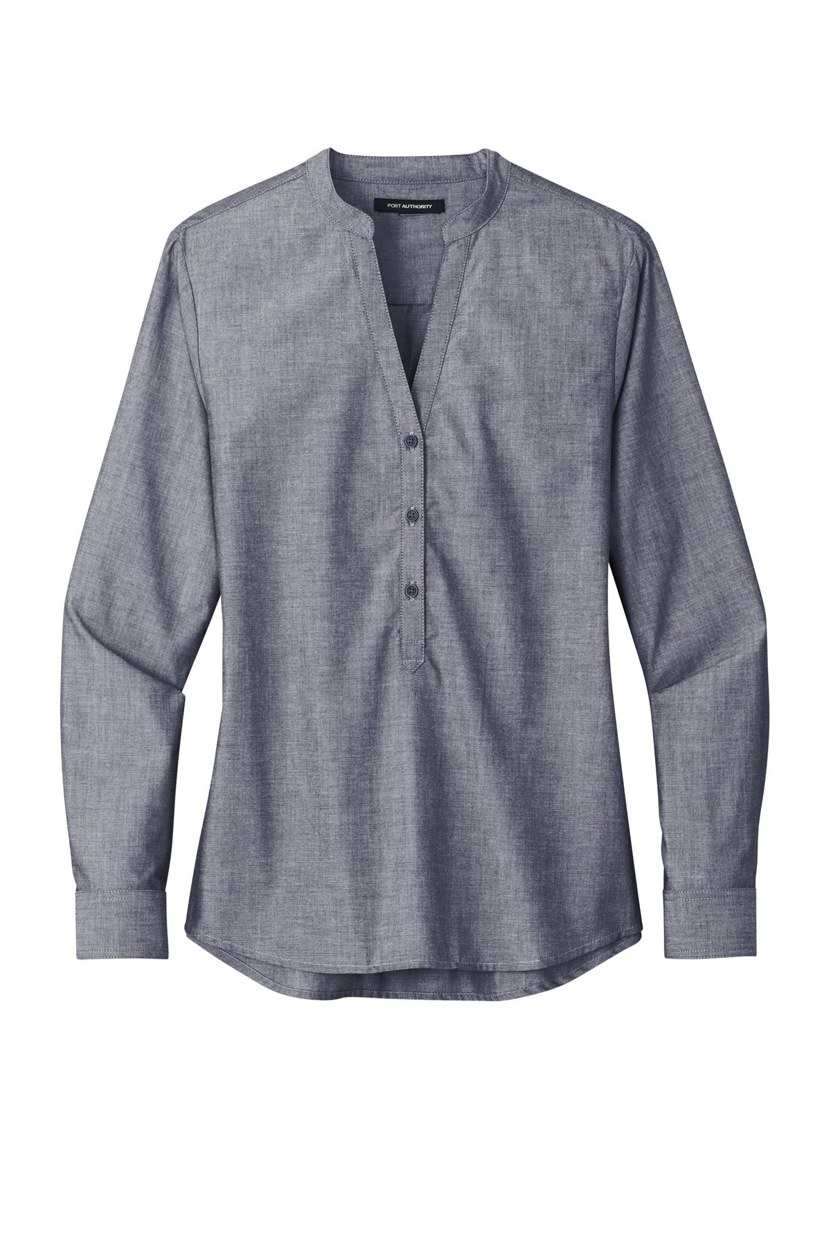 Port Authority LW382 DISCONTINUED Port Authority Women's Long Sleeve Chambray Easy Care Shirt